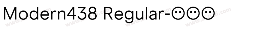 Modern438 Regular字体转换